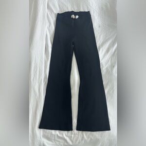 Monday Swimwear black knit flared pants: